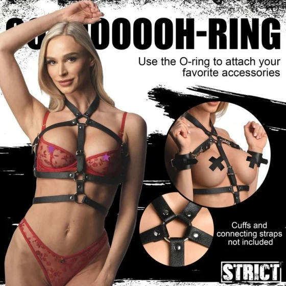 O-Ring Body Harness -Black-S/M